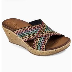 New colorful Sketcher’s sandals size 5